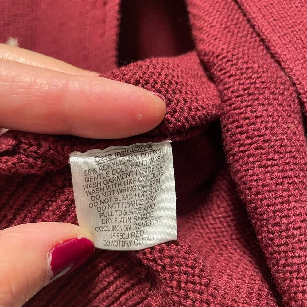 Princess Highway Burgundy Embroidered bunny and owl Cardigan - Picture 6 of 6